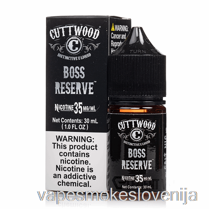 Vape Slovenija Boss Reserve - Cuttwood Soli - 30ml 50mg